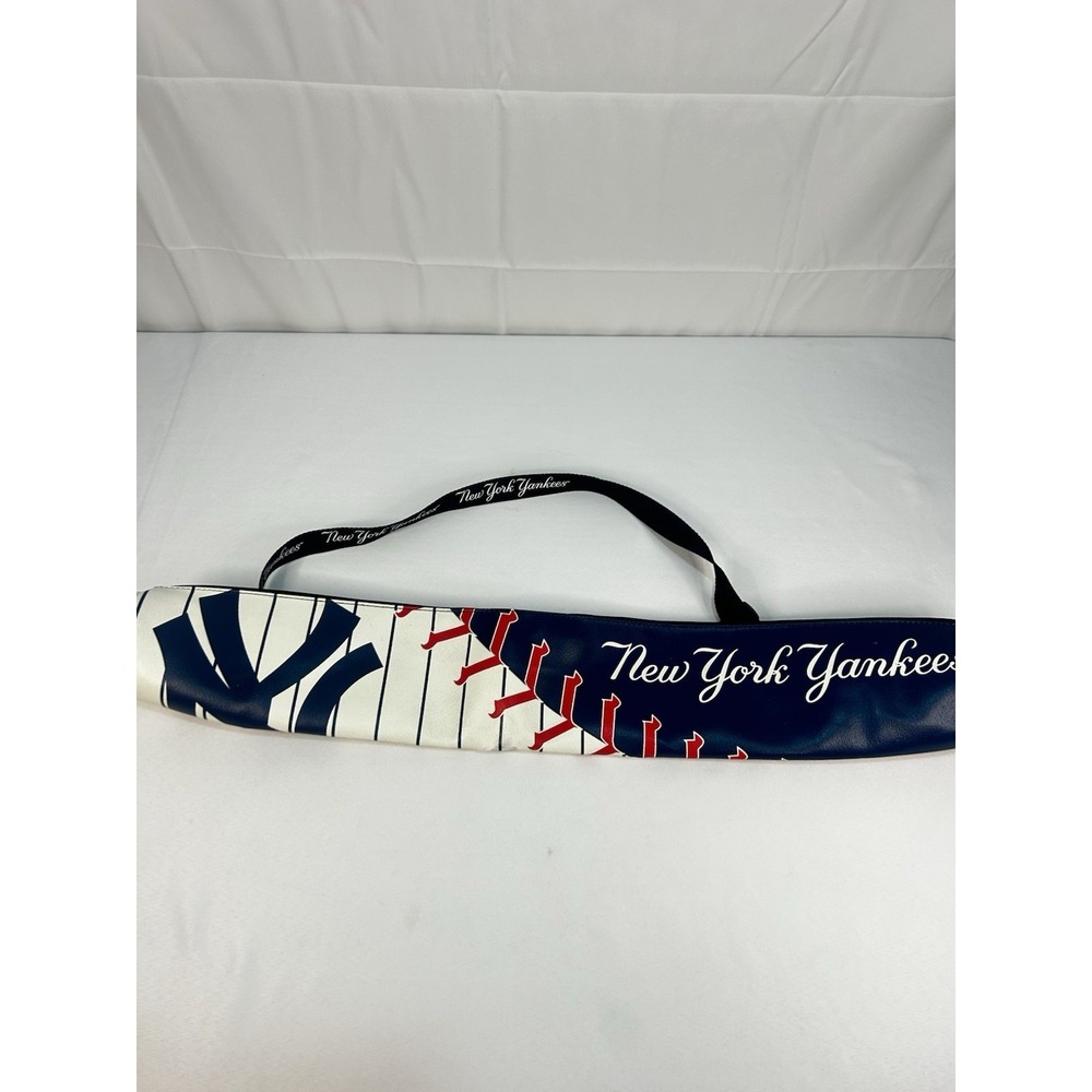 Beer Sleeve New York Yankees Cooler Caddy Zipper Shoulder Strap 28X5